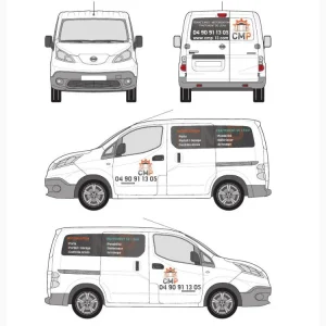 Flocage vehicule fourgon
