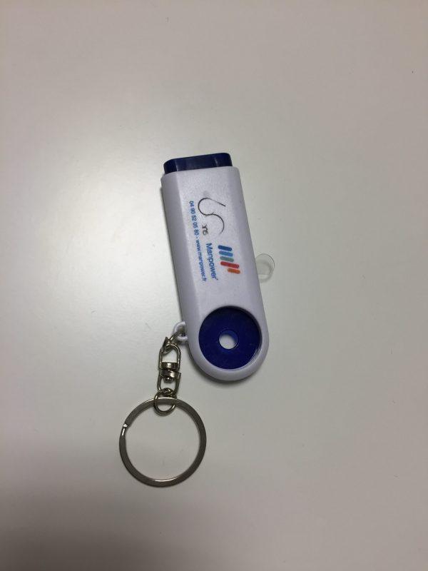 Porte clé lumineux personnalisé et publicitaire paas cher