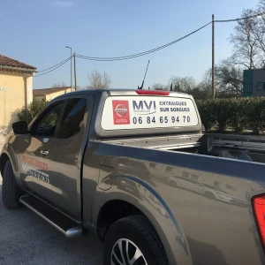 Flocage camion vigneron pichup nissan