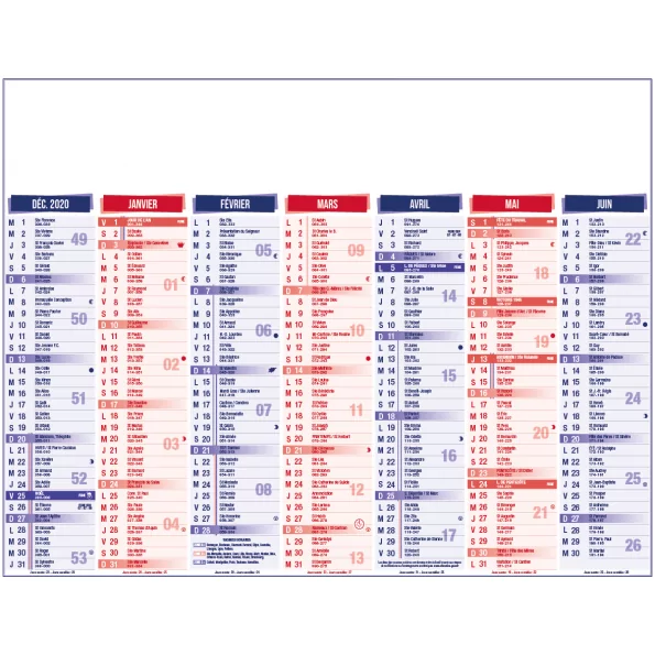 calendrier dynamique