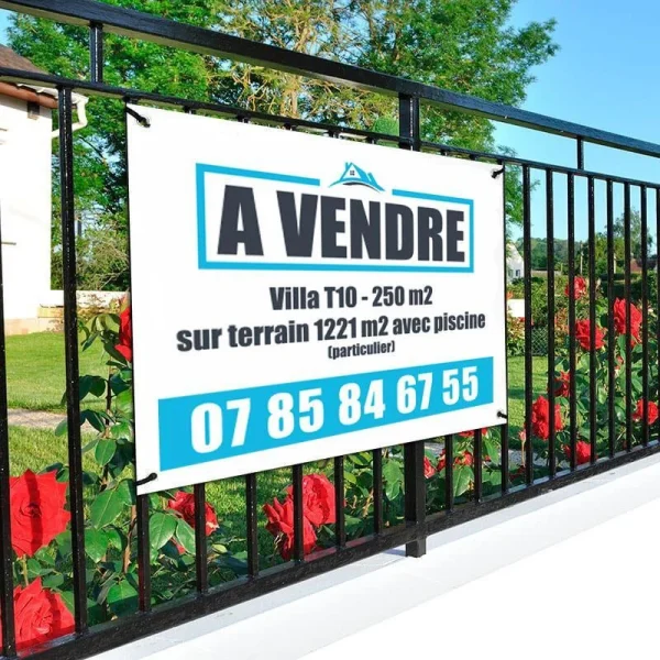 Panneau immobilier à vendre ou à louer à Châteaurenard