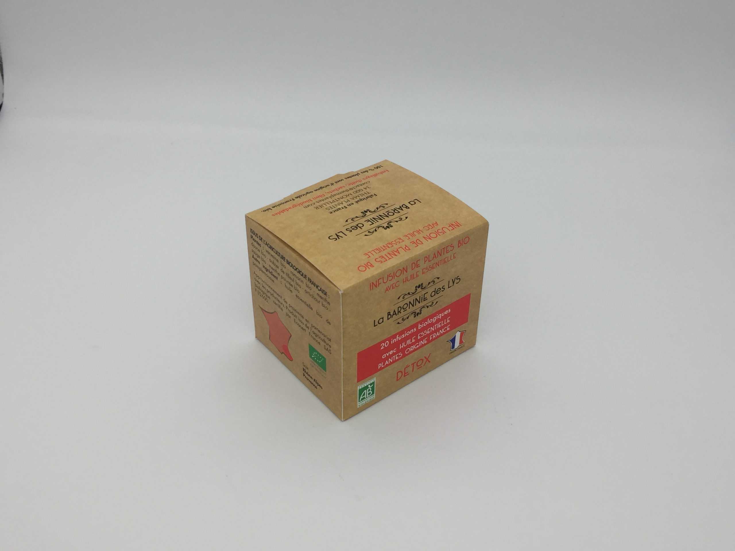 Packaging boîte de thé