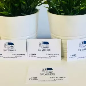 Cartes de visite blanche