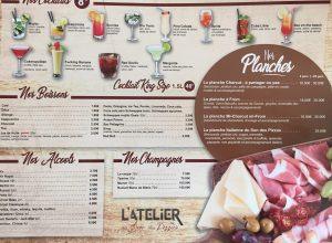 Imprimerie Vedène calendriers Menu