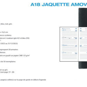A18 JAQUETTE AMOVIBLE PVC