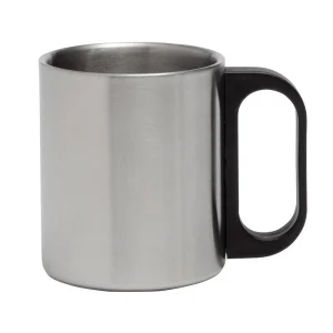 Mug Inox Avec Poignée En Plastique