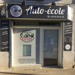 enseigne auto ecole et signalétique