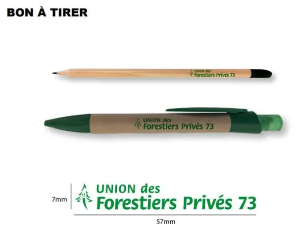 crayons graines personnalisés publicitaires
