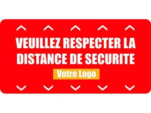 Adhésif signalétique covid 19