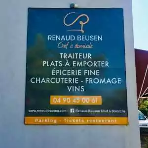 Panneau dibond traiteur