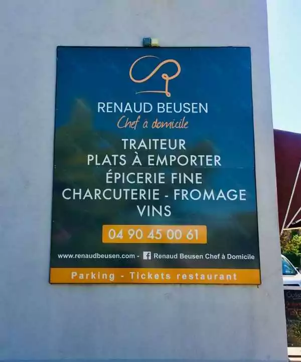 Panneau dibond traiteur