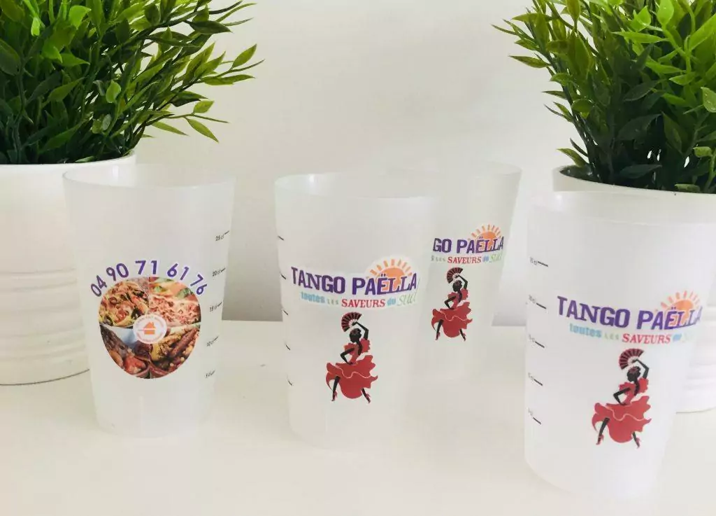 ecocup personnalié verre plastique