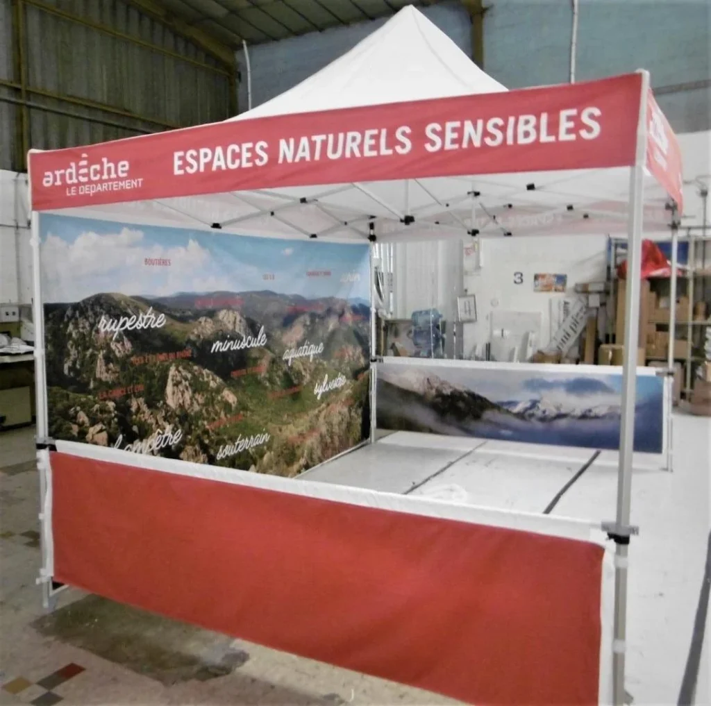 tente publicitaire personnalisée