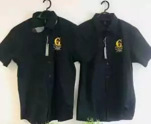 Chemises marquages coeurs en broderie