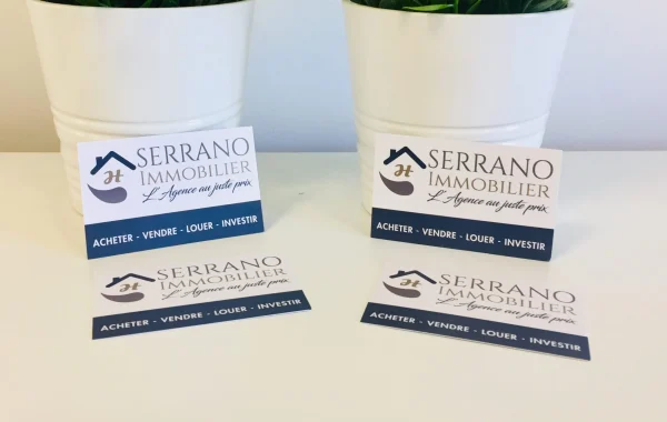 Cartes de visite agence immobiliere