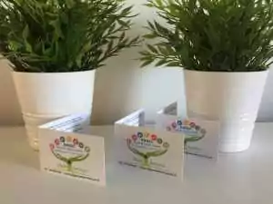 cartes de visite double volet