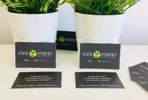 Cartes de visite vernis 3d