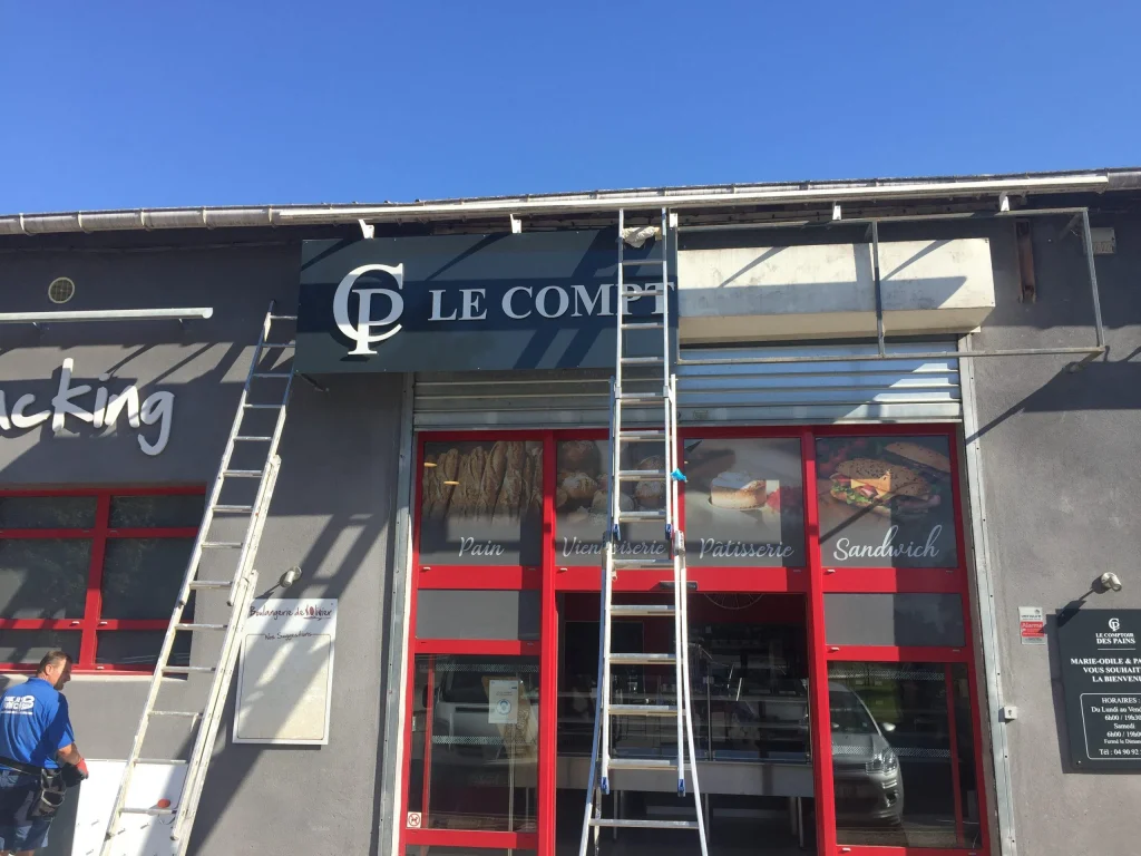 Panneau signaletique pour boulangerie