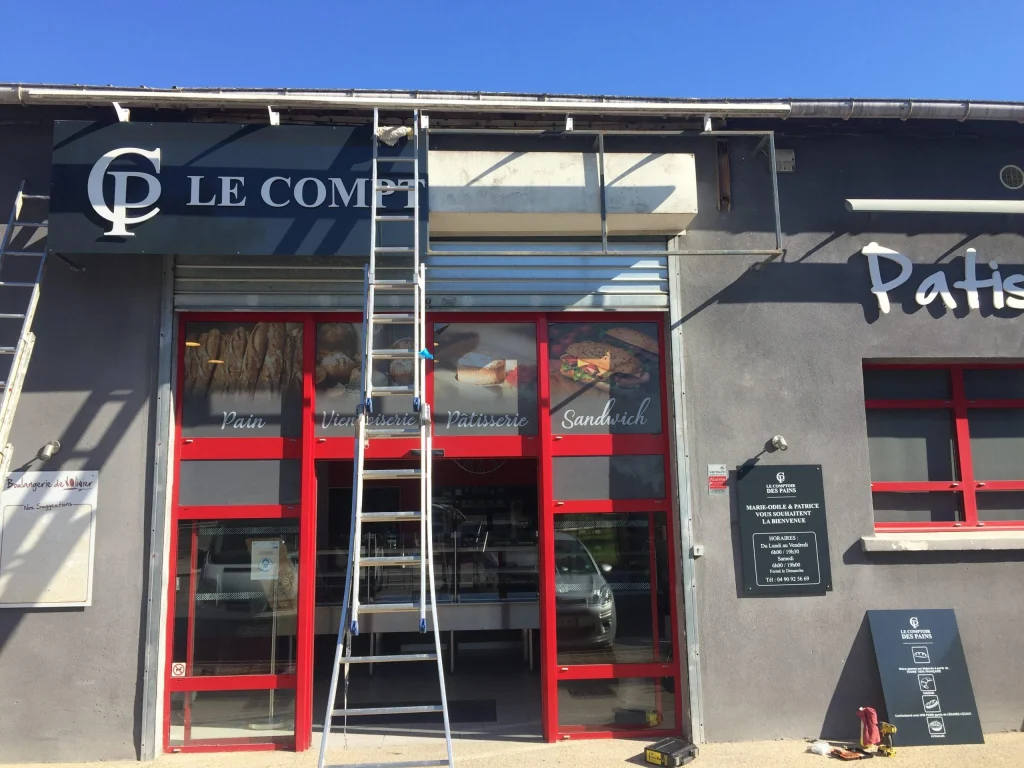Panneau signaletique pour boulangerie