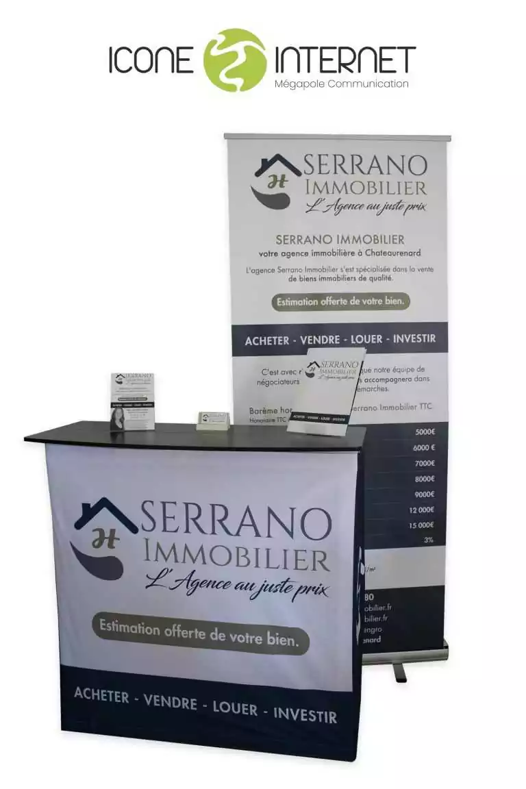 Pack stand agence immobilière