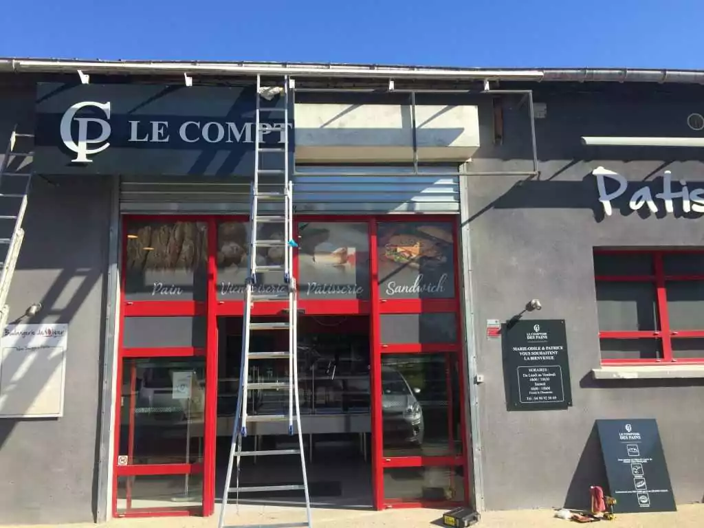 Panneau signaletique pour boulangerie