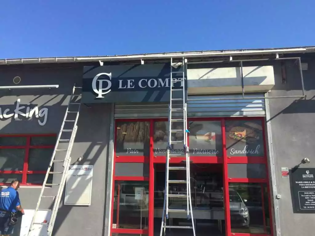 Panneau signaletique pour boulangerie