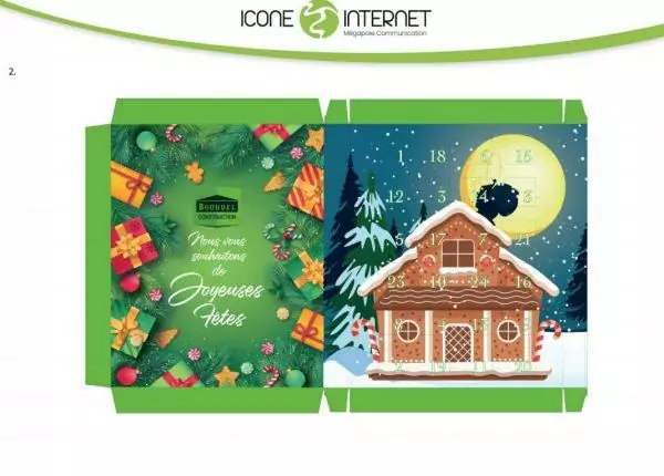 calendrier de l'avent personnalise publicitaire