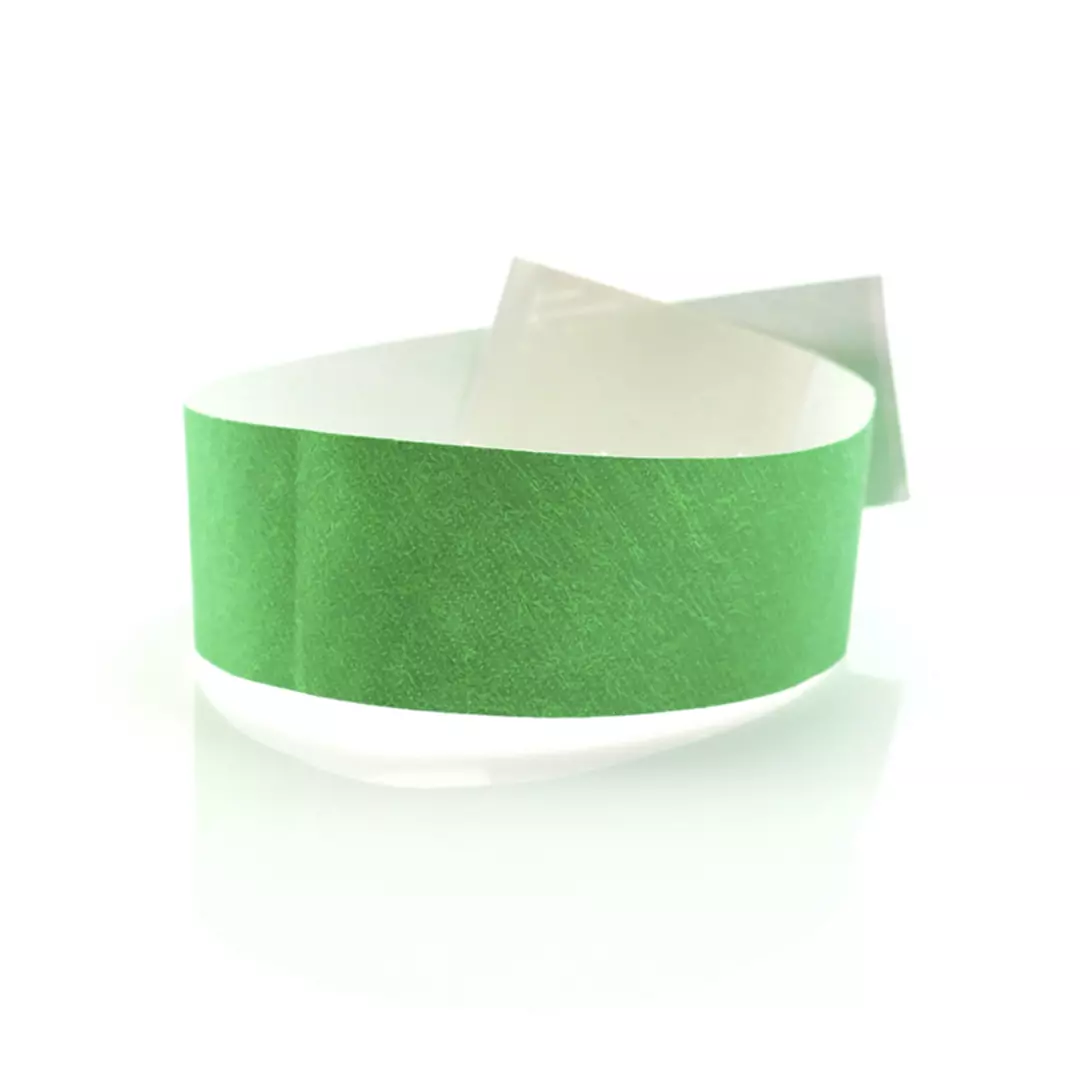Bracelet en fibre synthétique pour adulte, disponible dans une large gamme de couleurs vives. Avec fermeture adhésive, résistant à l´eau et présenté en planche prédécoupée de 10 pièces avec numérotation individuelle. Taille Unique. Adulte