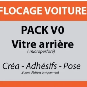 flocage vitre arrière microperforée