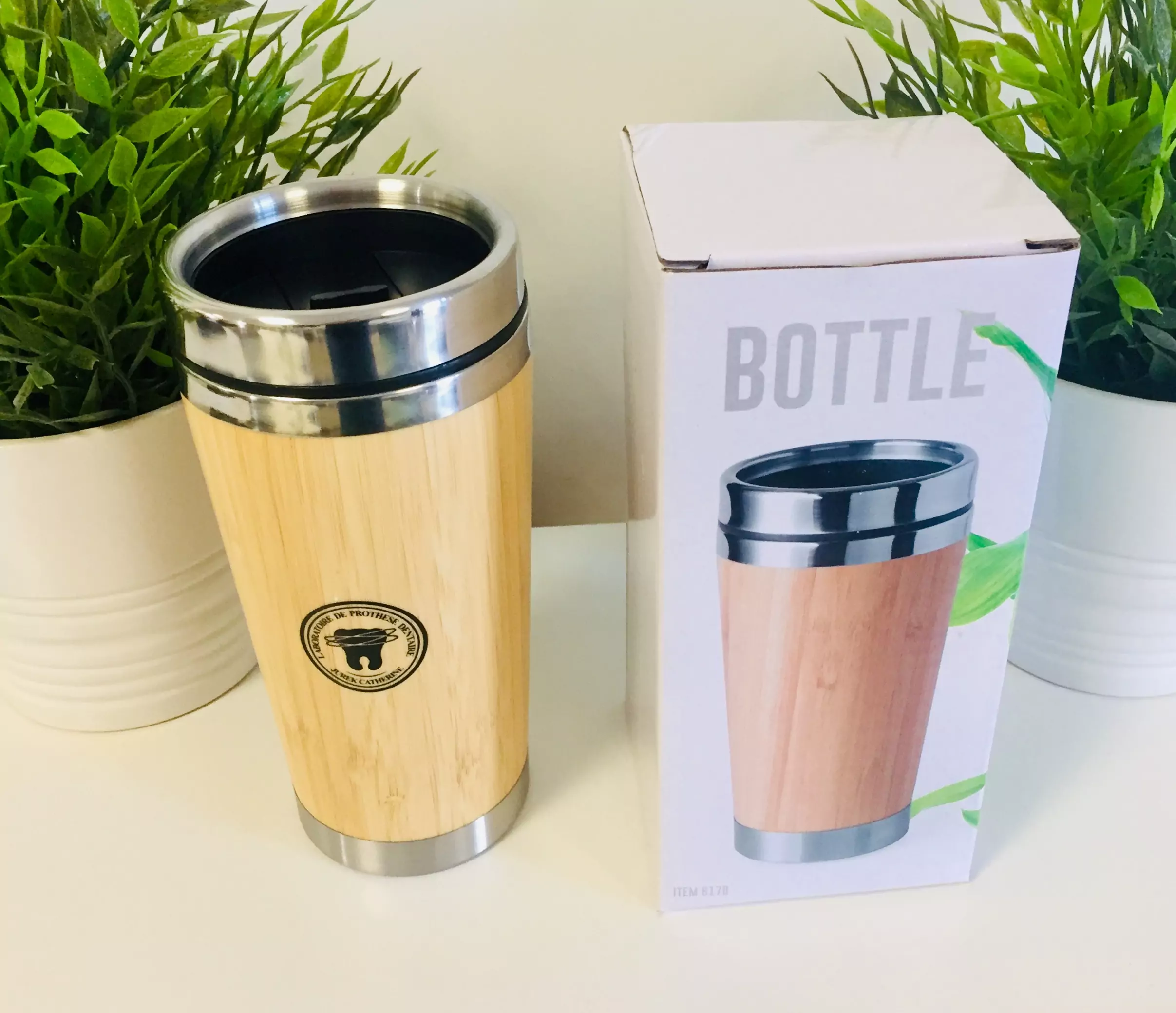 Bouteille isoterme bambou