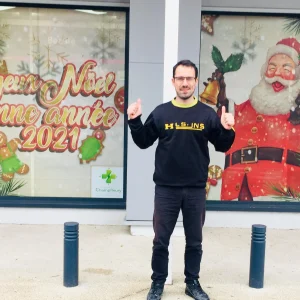 decoration de vitrine de noel adhésifs