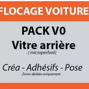 flocage vitre arrière microperforée