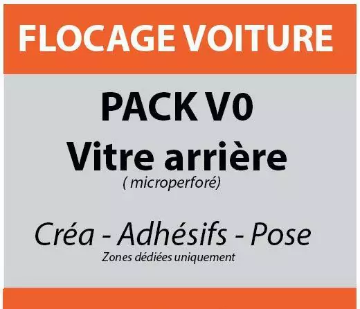 flocage vitre arrière microperforée