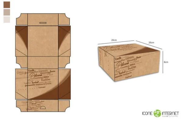 packaging dessert et gateau