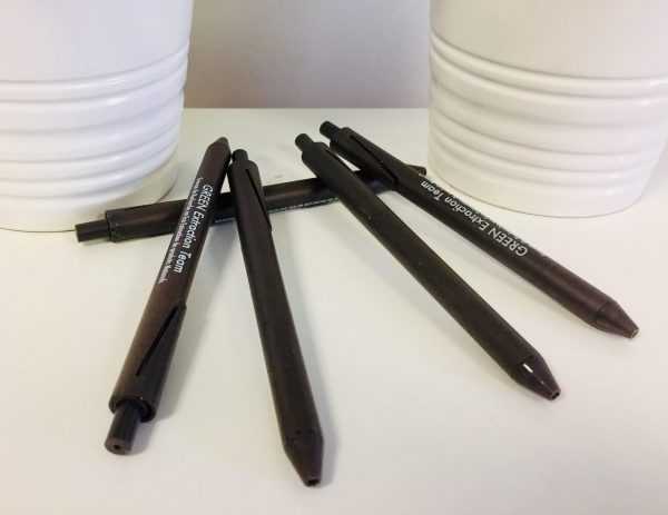 stylos publicitaires recyclés café