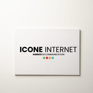 panneau dibond decoupe droite icone