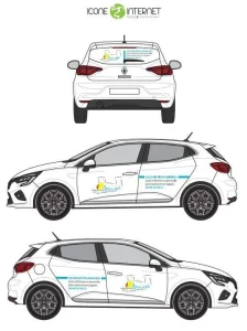 flocage vehicule maquette