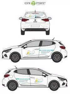flocage vehicule maquette