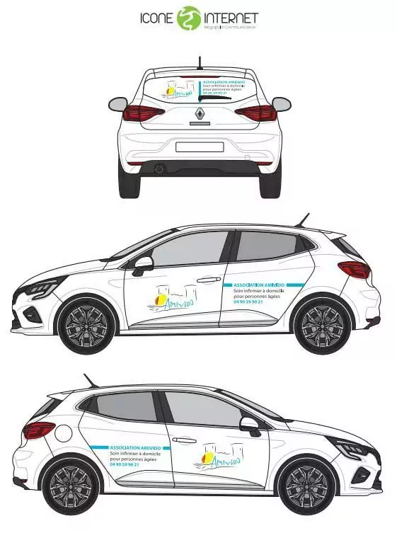 flocage vehicule maquette