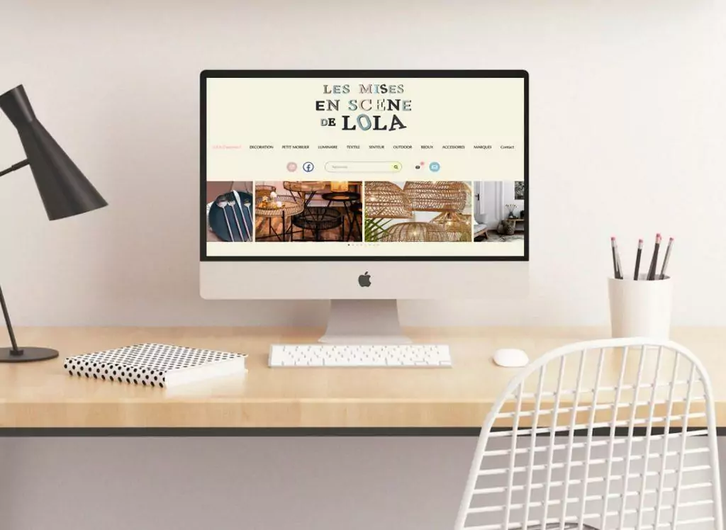 Création site web pour objets déco