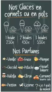 graphisme pour glaces