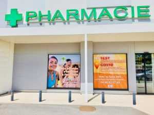 covering vitrine pharmacie