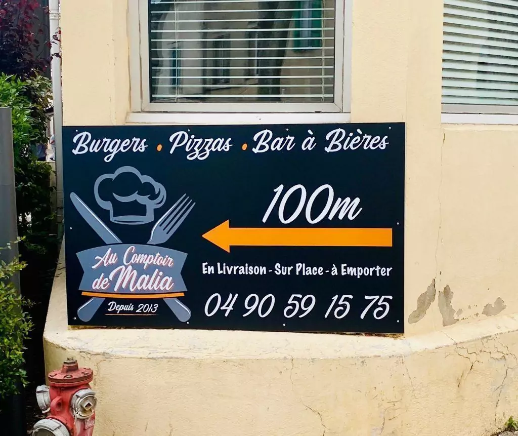 Enseignes lettres découpées design