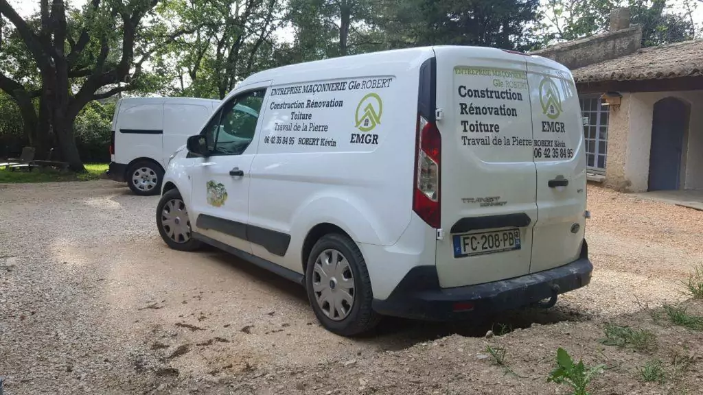 flocage camion porte avant