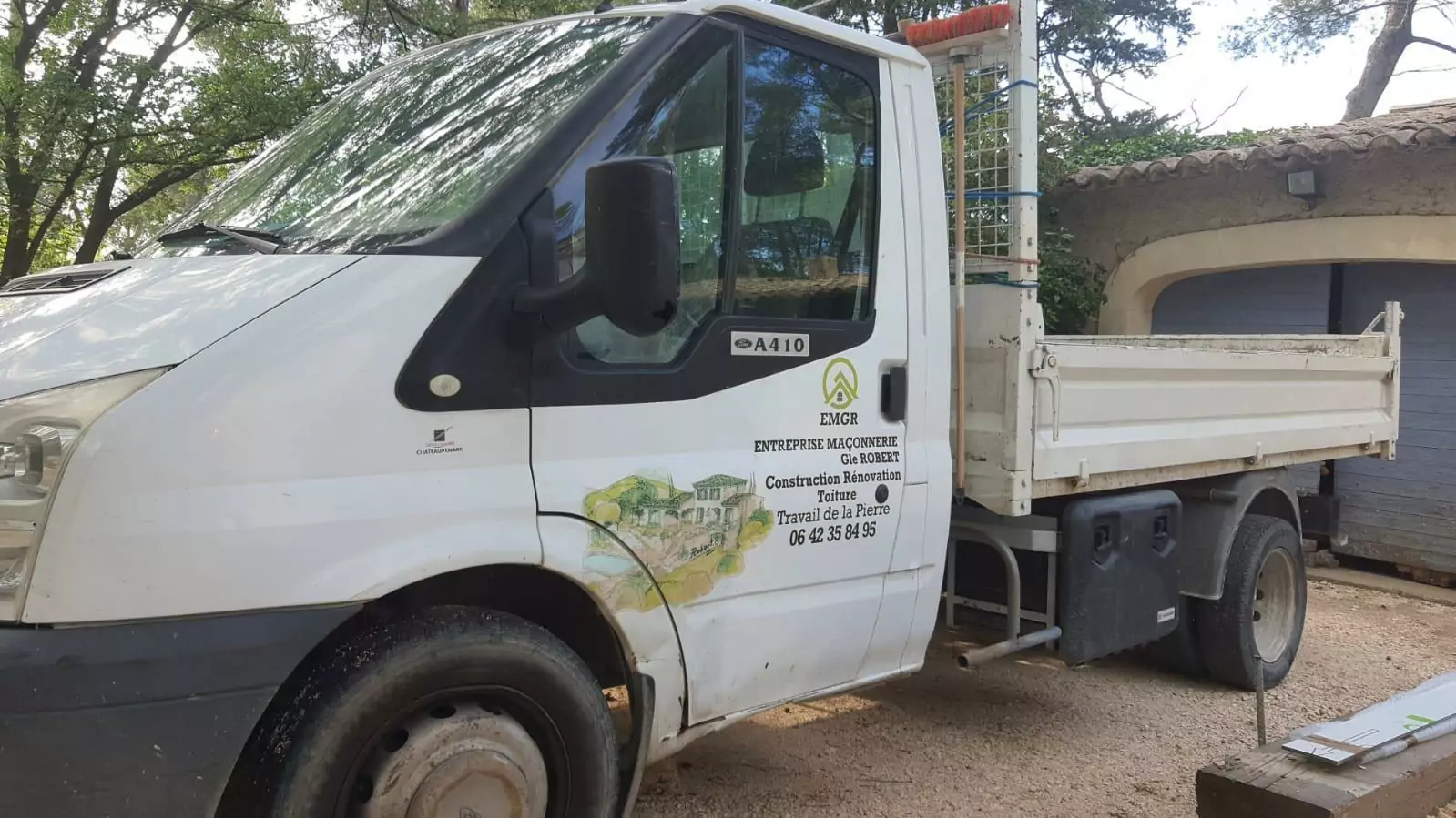 flocage camion porte avant