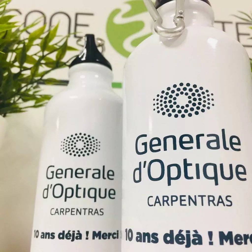gourdes personnalisées acier mousqueton