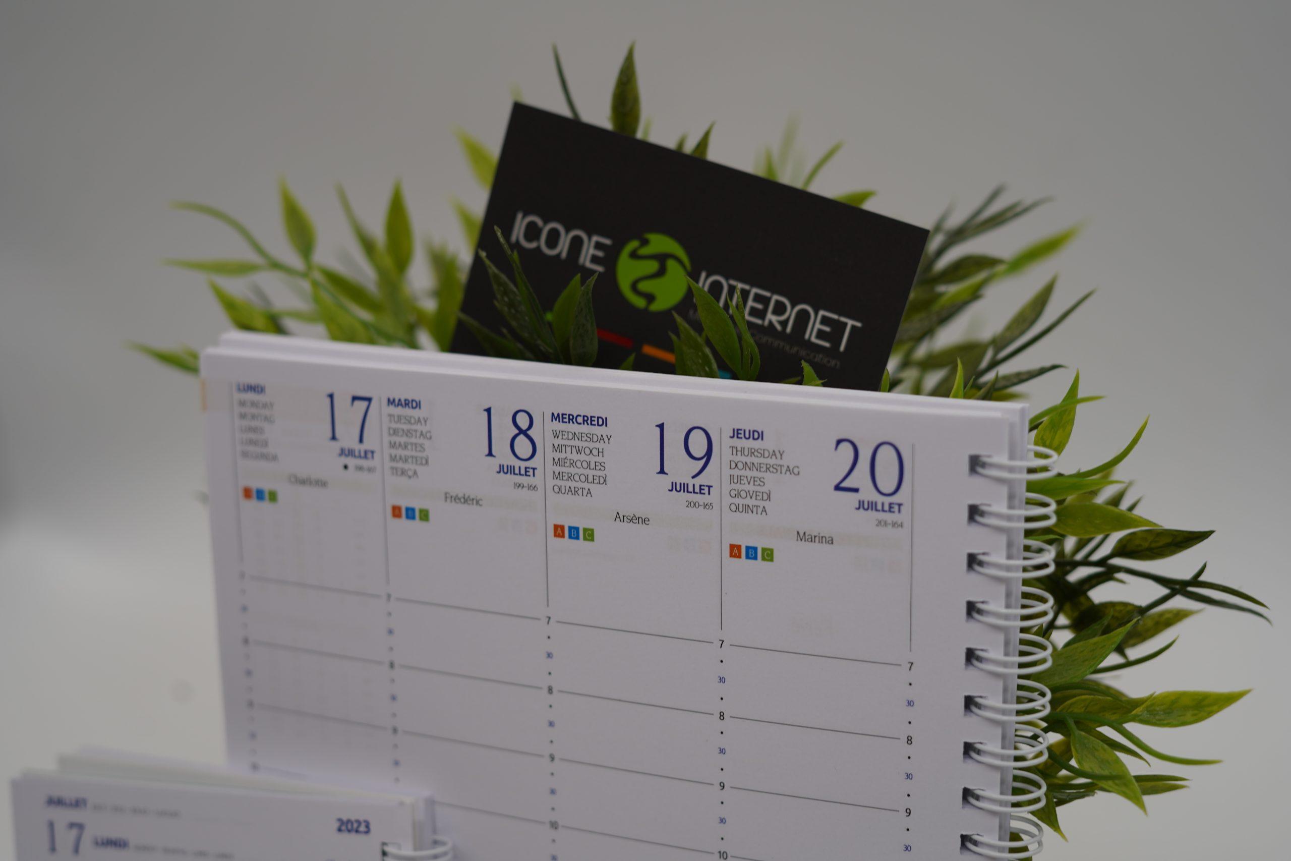 Agenda personnalisé ( Ref : Sni ) | Web, enseignes, imprimerie