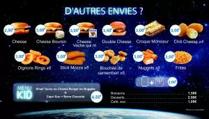 graphisme carte snack