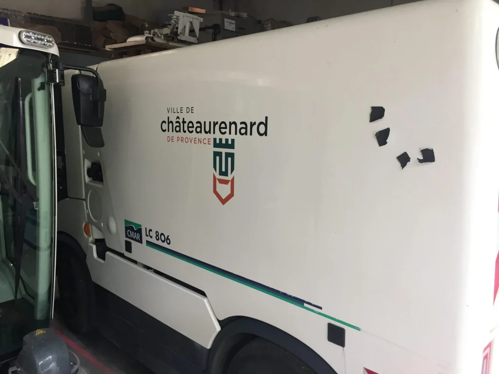 Flocage covering camion porte