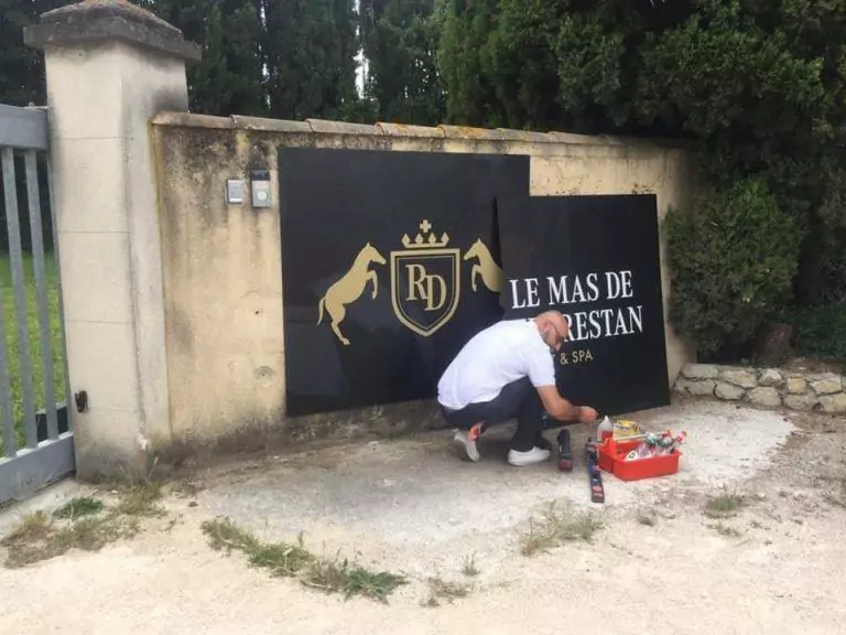 Panneau enseigne centre equestre